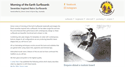 Desktop Screenshot of morningoftheearthsurfboards.com